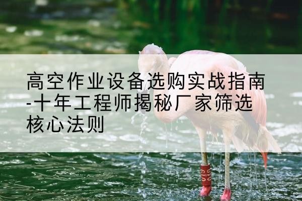 垣曲剪叉式升降机厂家-高空作业设备选购实战指南-十年工程师揭秘厂家筛选核心法则